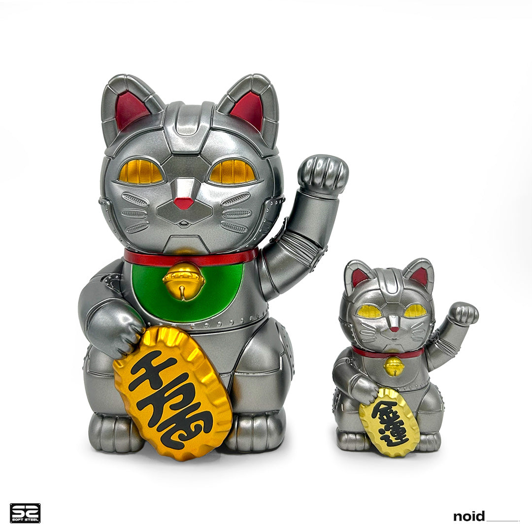 ヴィンテージ80s手描きの大きな瞳が可愛い雰囲気抜群の幸運・良き人を招く招き猫 機械招き猫– noid___.